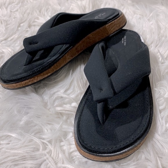RAG & Bone Parque Flip Flops Sandals Padded Straps Black Neoprene Women Sz 38 - Picture 9 of 9